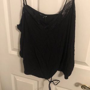 Black lace tank top